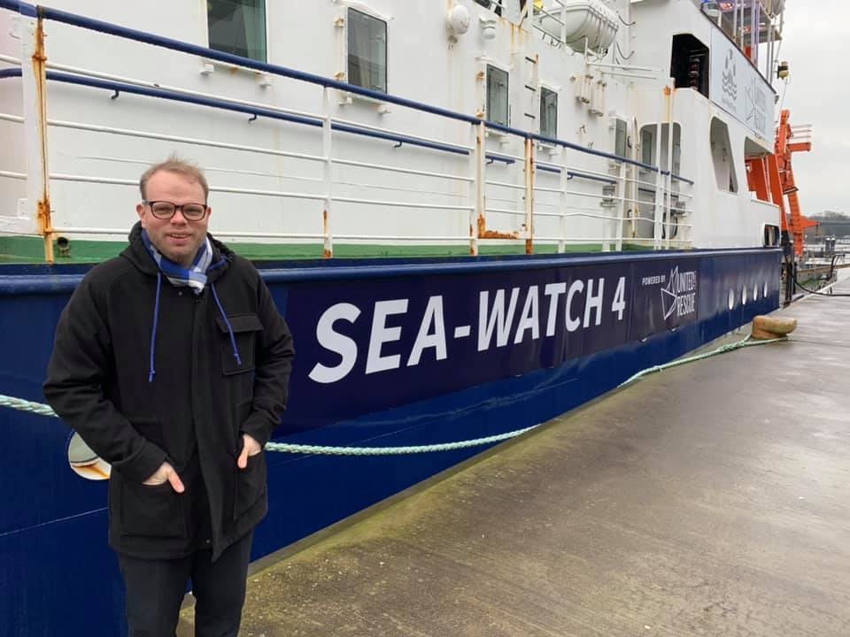 Lindh vor der Sea-Watch 4