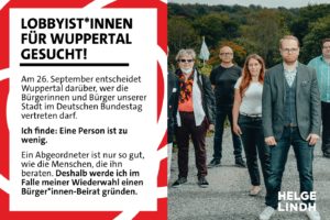 "Lobbyist*innen für Wuppertal gesucht": Der Bürger*innen-Beirat